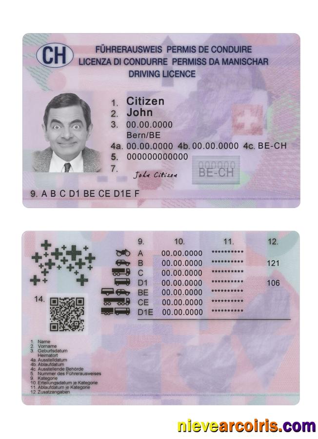 Switzerland driving license 2023-present